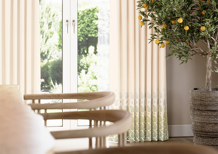 Petal & Block Paisley Mist, Neem - Made to Measure Curtains - Image 5